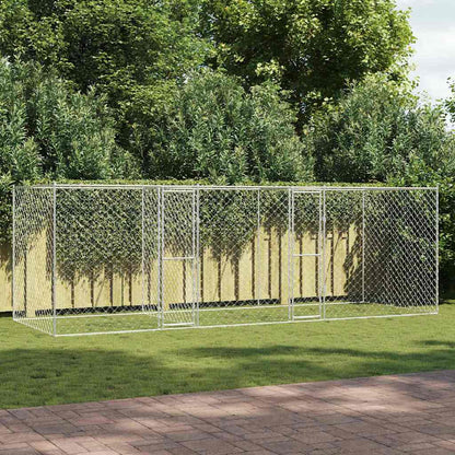 Hundekäfig Silber 600 x 200 x 200 cm Verzinkter Stahl