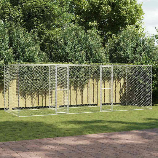 Hundekäfig Silber 600 x 200 x 200 cm Verzinkter Stahl