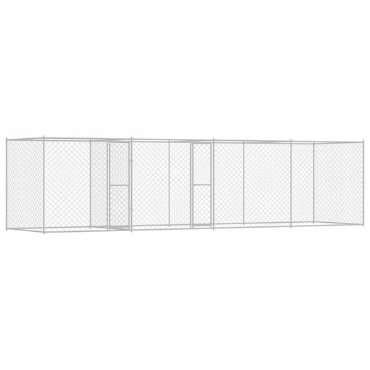 Hundekäfig Silber 600 x 200 x 200 cm Verzinkter Stahl