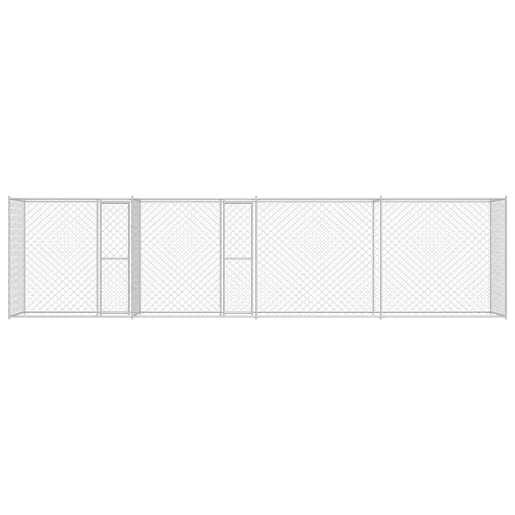 Hundekäfig Silber 600 x 200 x 200 cm Verzinkter Stahl