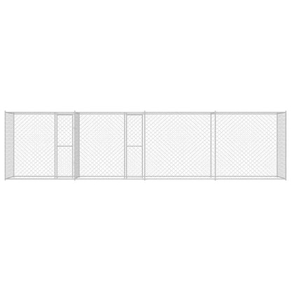 Hundekäfig Silber 600 x 200 x 200 cm Verzinkter Stahl