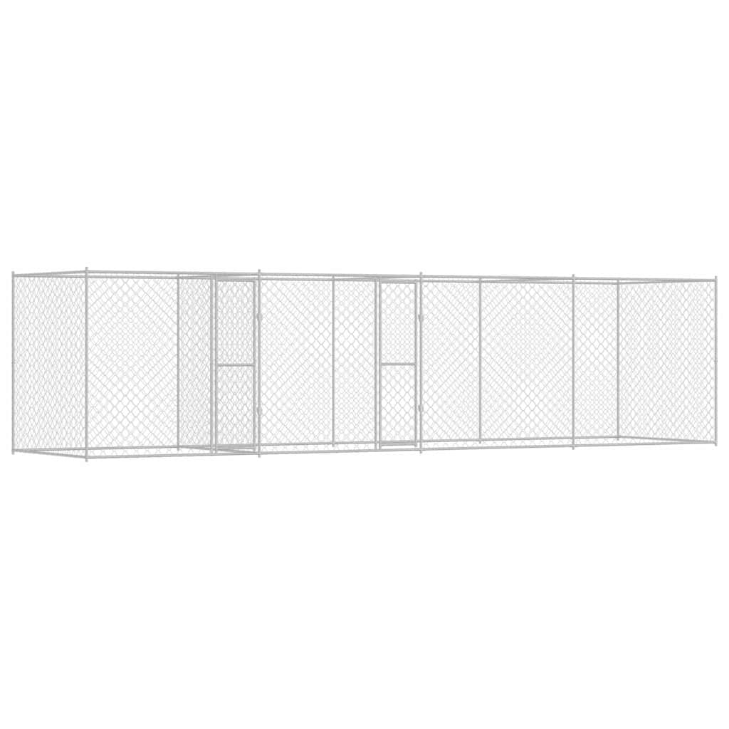 Hundekäfig Silber 800 x 200 x 200 cm Verzinkter Stahl