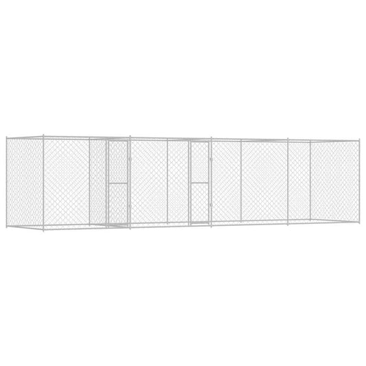 Hundekäfig Silber 800 x 200 x 200 cm Verzinkter Stahl