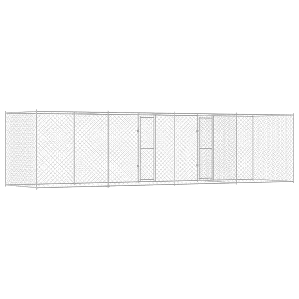 Hundekäfig Silber 800 x 200 x 200 cm Verzinkter Stahl