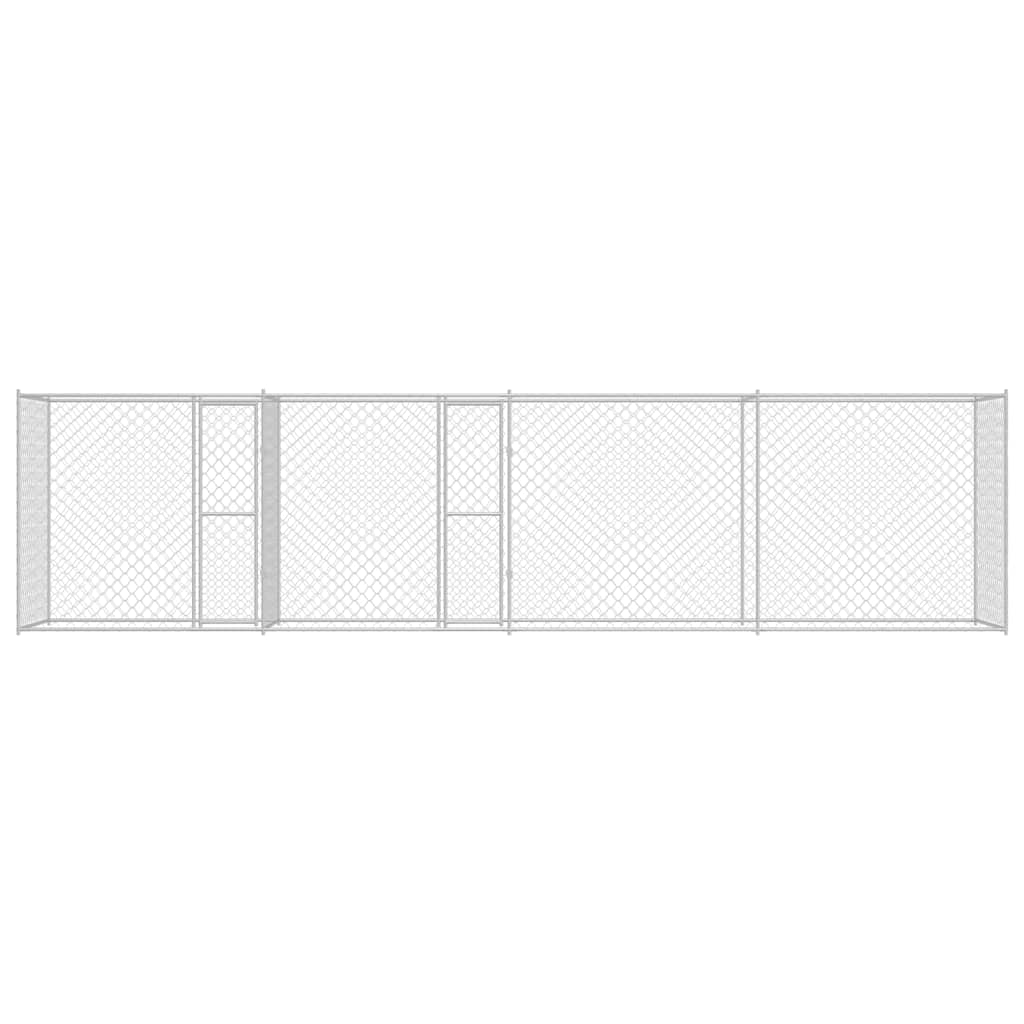 Hundekäfig Silber 800 x 200 x 200 cm Verzinkter Stahl