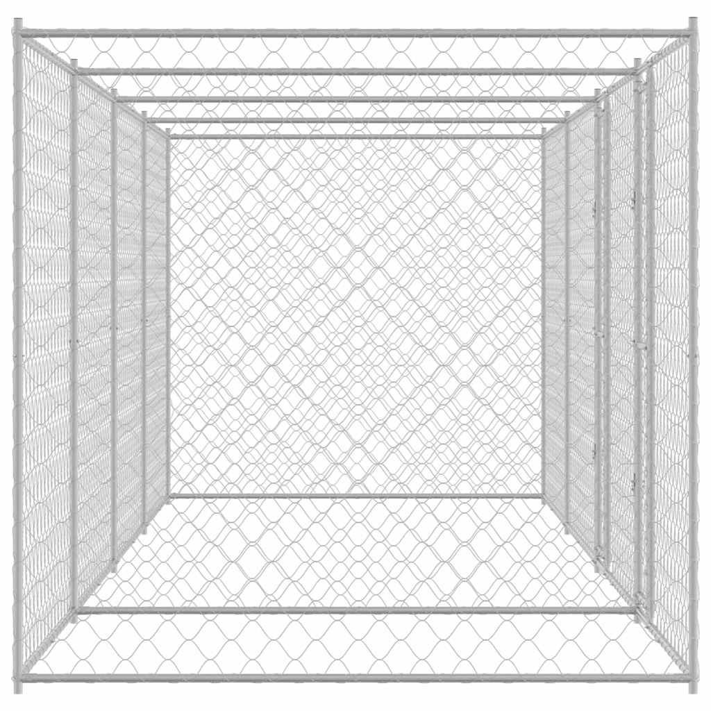 Hundekäfig Silber 800 x 200 x 200 cm Verzinkter Stahl