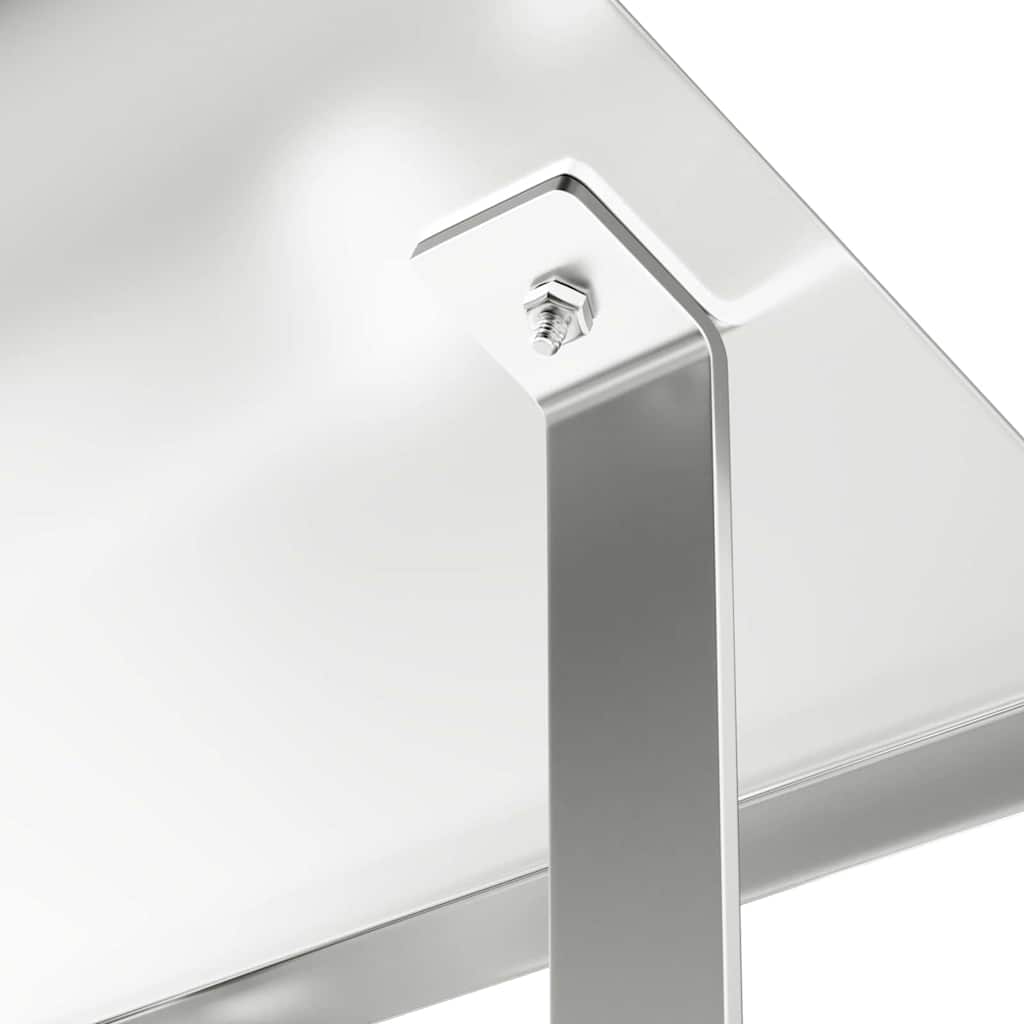 Kaminhaube Silber 40 x 40 x 37.5 cm Edelstahl