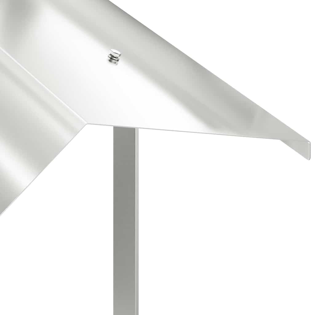 Kaminhaube Silber 50 x 60 x 37 cm Edelstahl