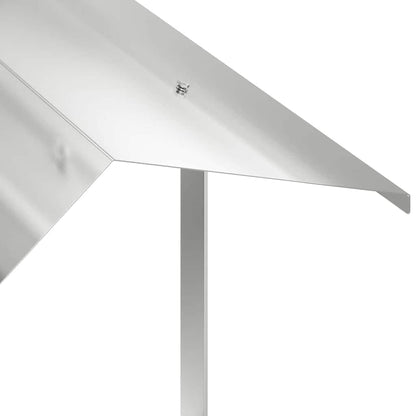 Kaminhaube Silber 60 x 60 x 38 cm Edelstahl