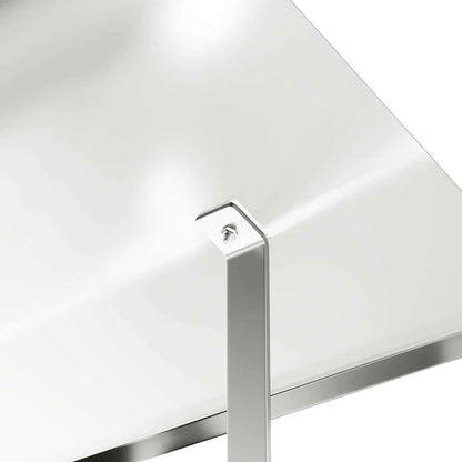 Kaminhaube Silber 60 x 60 x 38 cm Edelstahl