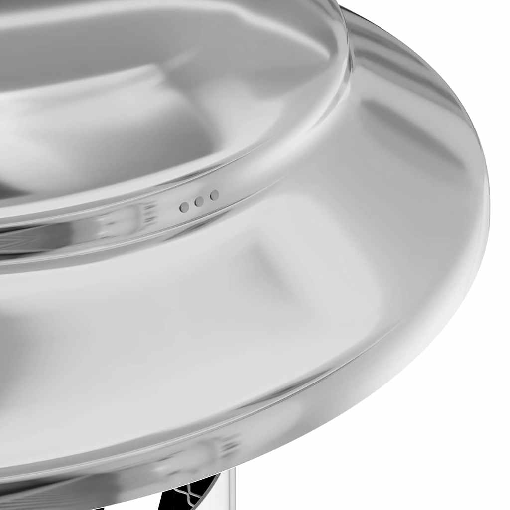 Kaminverlängerung Silber 25 x 25 x 132 cm Edelstahl