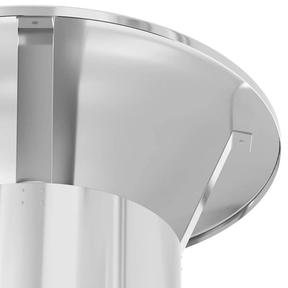 Kaminverlängerung Silber 35 x 35 x 132 cm Edelstahl