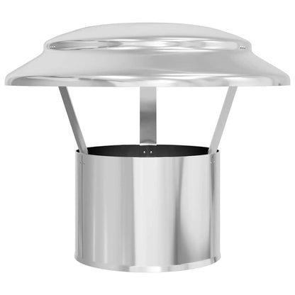 Regenabdeckung Schornstein Silber 25 x 25 x 20 cm Edelstahl