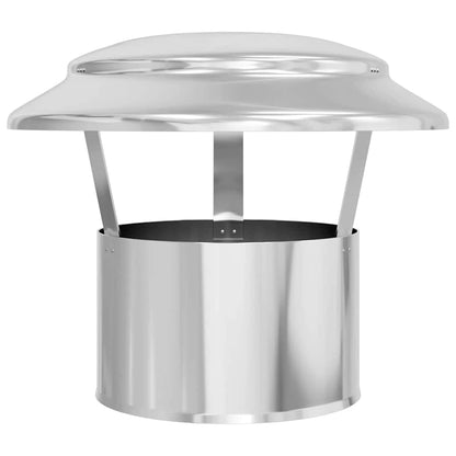 Regenabdeckung Schornstein Silber 25 x 25 x 20 cm Edelstahl