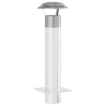 Regenabdeckung Schornstein Silber 25 x 25 x 20 cm Edelstahl