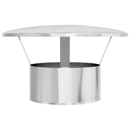 Regenabdeckung Schornstein Silber 35 x 35 x 20 cm Edelstahl