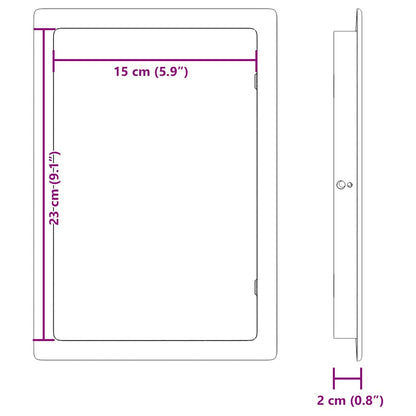 Zugangs панели 2 pcs Weiß 23 x 15 x 2 cm ABS Kunststoff