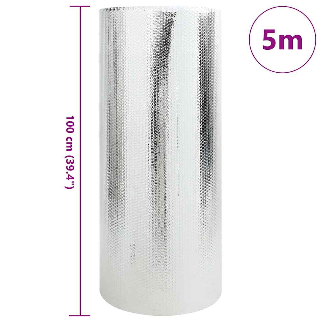 Heizkörper-Reflektorfolie Silber 1 x 5 m Aluminium