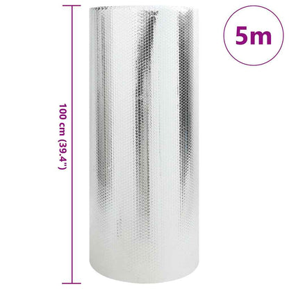 Heizkörper-Reflektorfolie Silber 1 x 5 m Aluminium