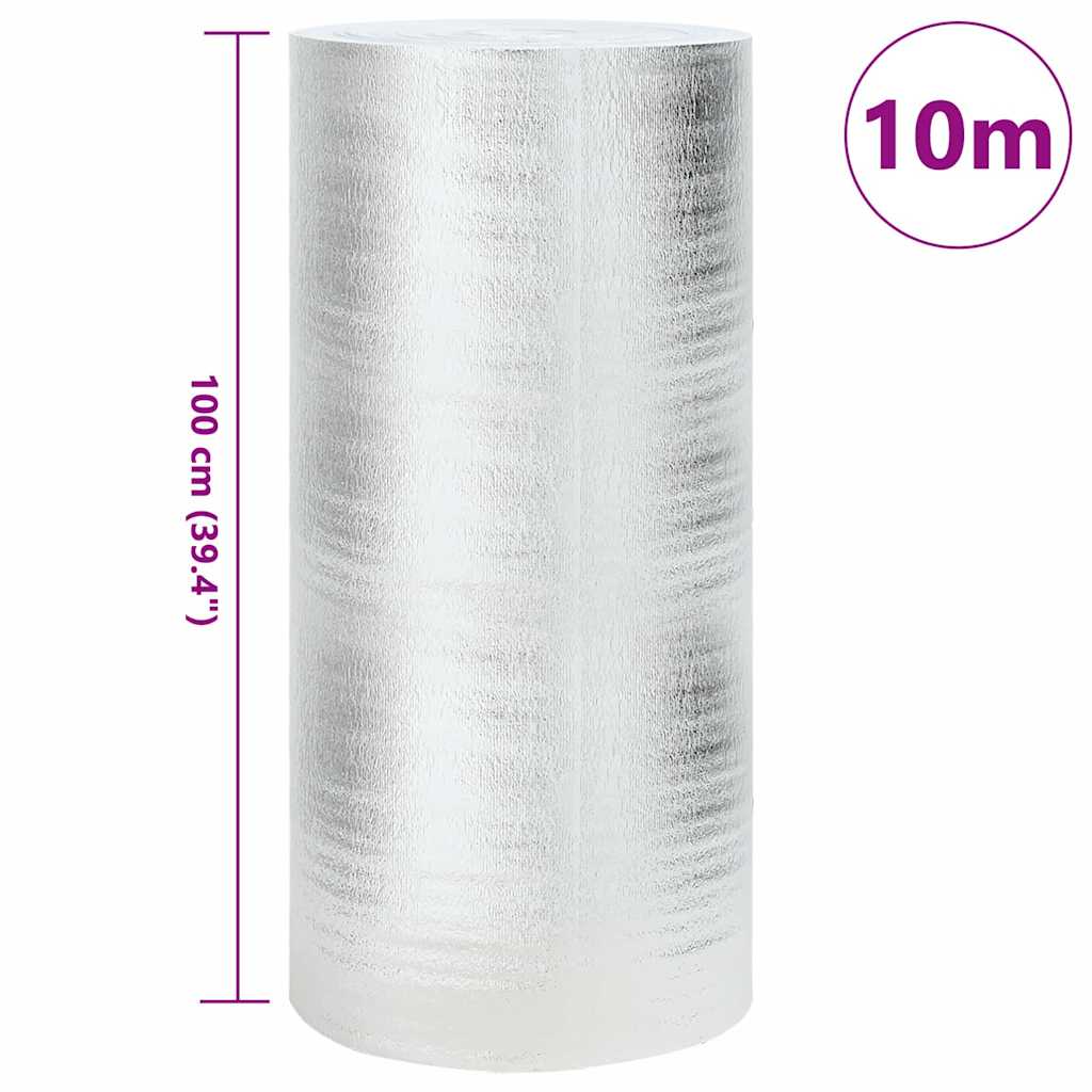 Heizkörper-Reflektorfolie Silber 1 x 10 m Aluminium