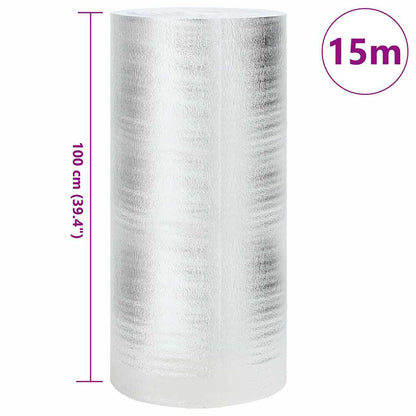 Heizkörper-Reflektorfolie Silber 1 x 15 m Aluminium