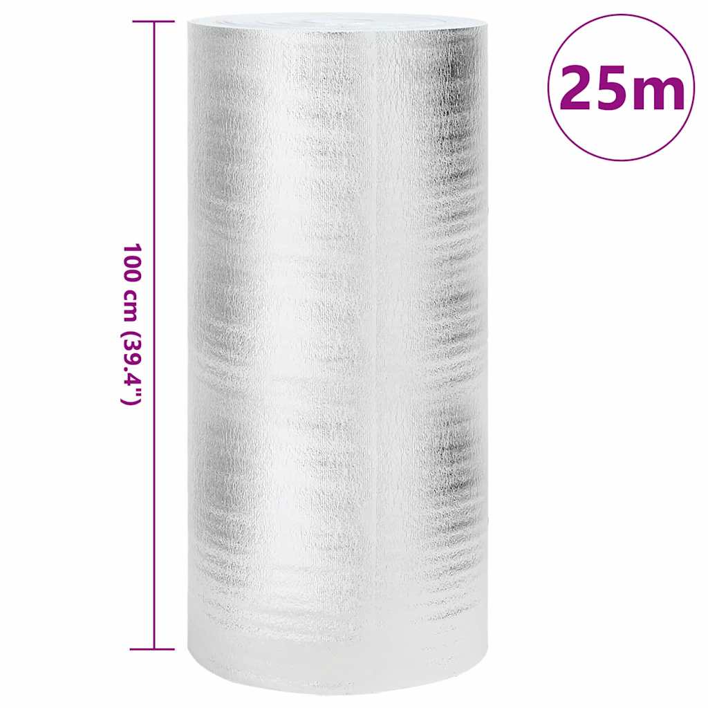 Heizkörper-Reflektorfolie Silber 1 x 25 m Aluminium