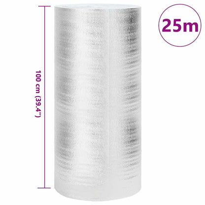 Heizkörper-Reflektorfolie Silber 1 x 25 m Aluminium