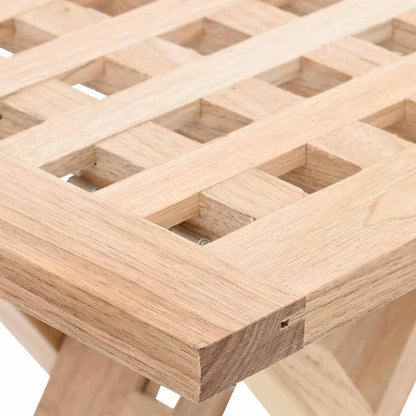 Couchtisch Braun 33 x 33 x 40.5 cm Massivholz Walnuss
