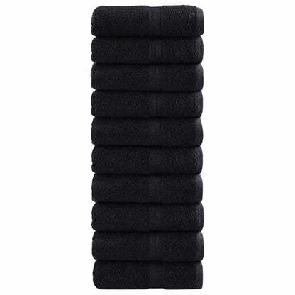 600 gsm Gästetücher SOLUND 50 pcs Schwarz 30 x 30 cm Baumwolle