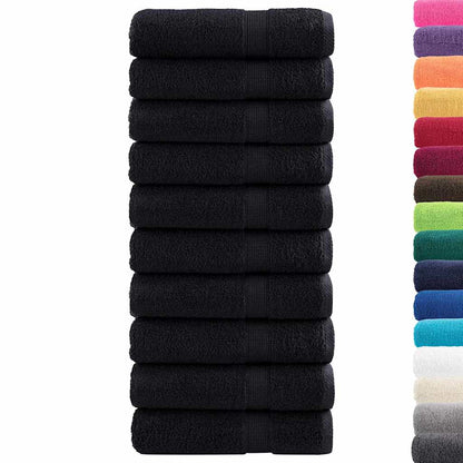 Gästetücher 50 pcs Schwarz 50 x 100 cm Baumwolle