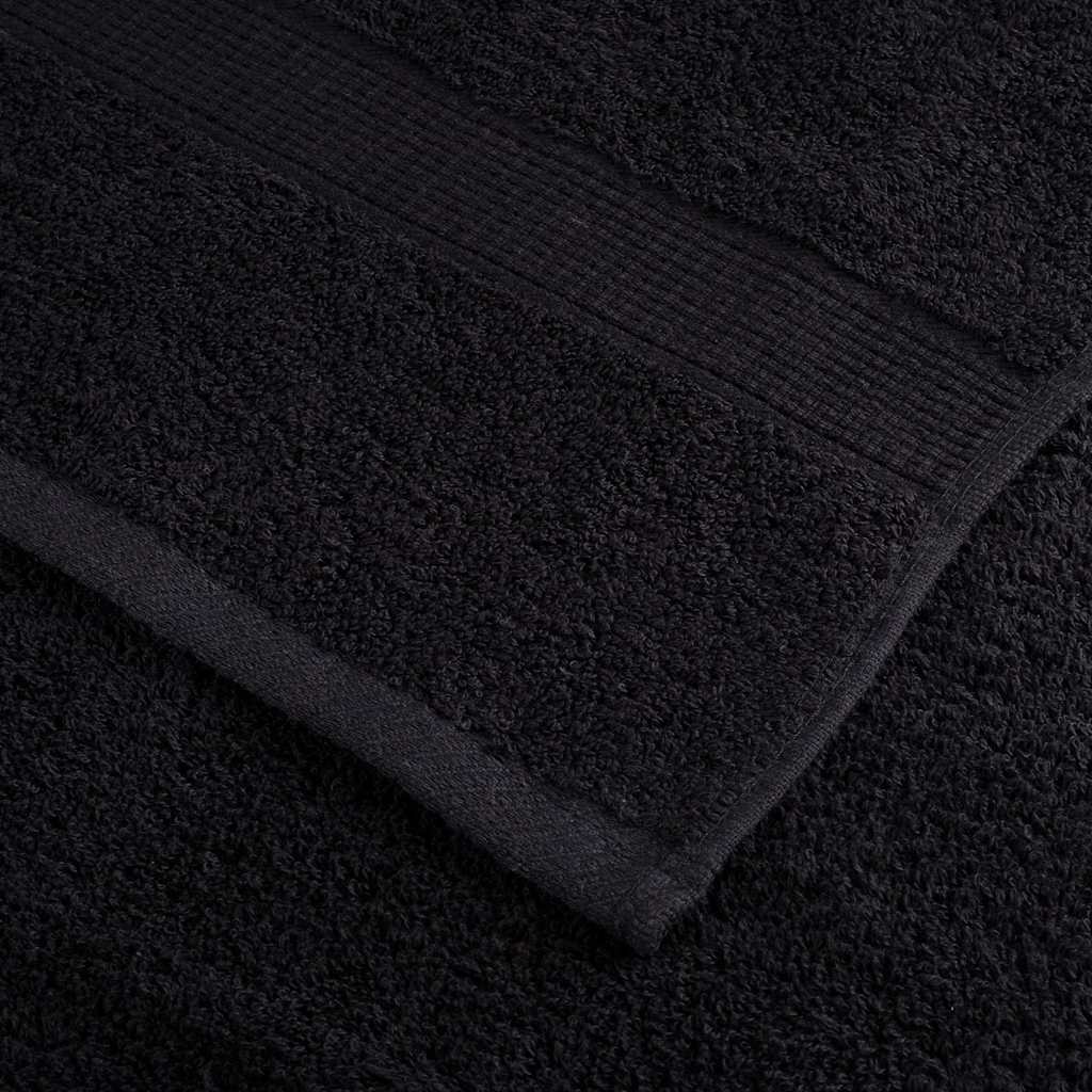 Gästetücher 25 pcs Schwarz 70 x 140 cm Baumwolle