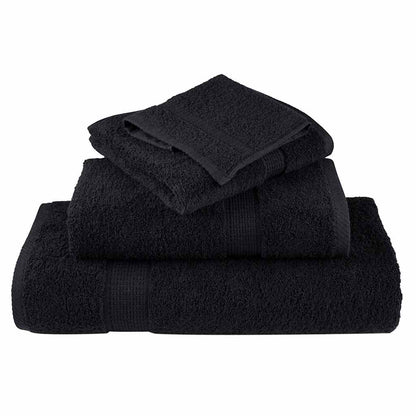 Gästetücher 25 pcs Schwarz 100 x 200 cm Baumwolle