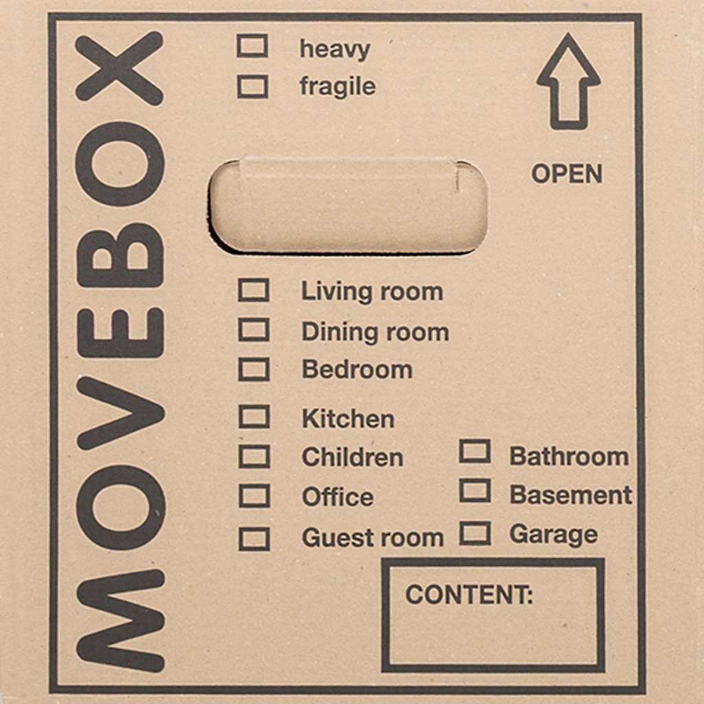 Umzugsbox mit Speicher 20 pcs Braun 59 x 31.5 x 31.5 cm Karton