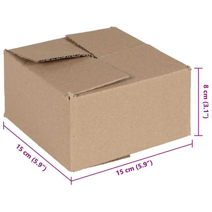 Faltbox mit Speicher 50 pcs Braun 15 x 15 x 8 cm Karton
