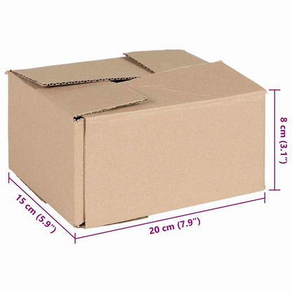 Faltbox mit Speicher 50 pcs Braun 20 x 15 x 10 cm Karton