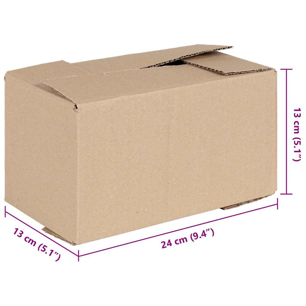 Faltbox mit Speicher 50 pcs Braun 24 x 13 x 13 cm Karton