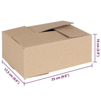Faltbox mit Speicher 50 pcs Braun 25 x 17.5 x 10 cm Karton