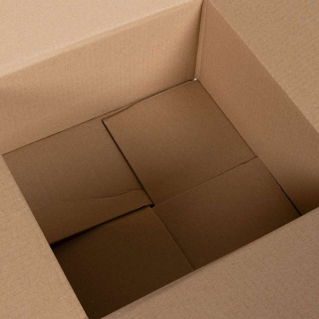 Faltbox mit Speicher 50 pcs Braun 30 x 30 x 15 cm Karton