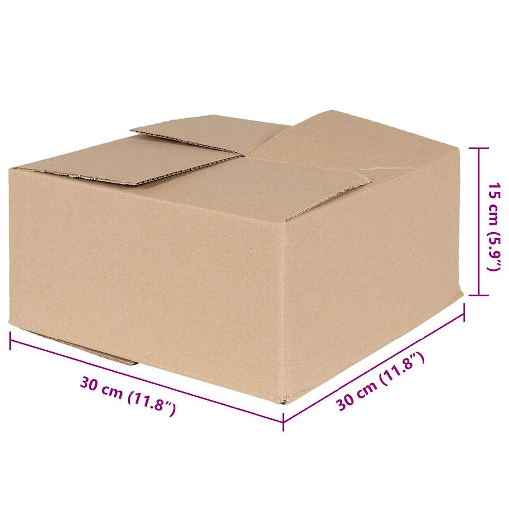 Faltbox mit Speicher 50 pcs Braun 30 x 30 x 15 cm Karton