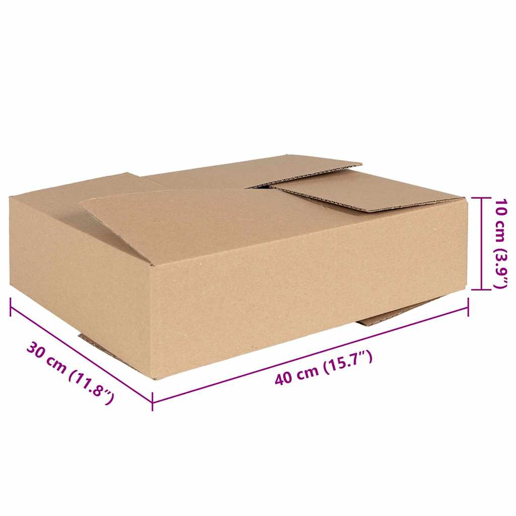 Faltbox mit Speicher 50 pcs Braun 40 x 30 x 10 cm Karton