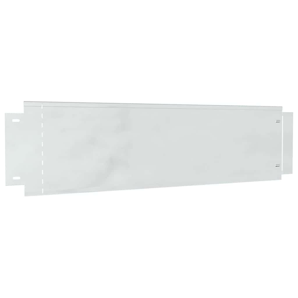 Rasenkanten 20 pcs Silber 100 x 25 cm Verzinkter Stahl