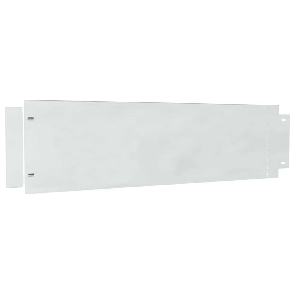 Rasenkanten 20 pcs Silber 100 x 25 cm Verzinkter Stahl