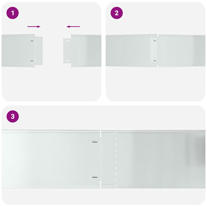Rasenkanten 20 pcs Silber 100 x 25 cm Verzinkter Stahl