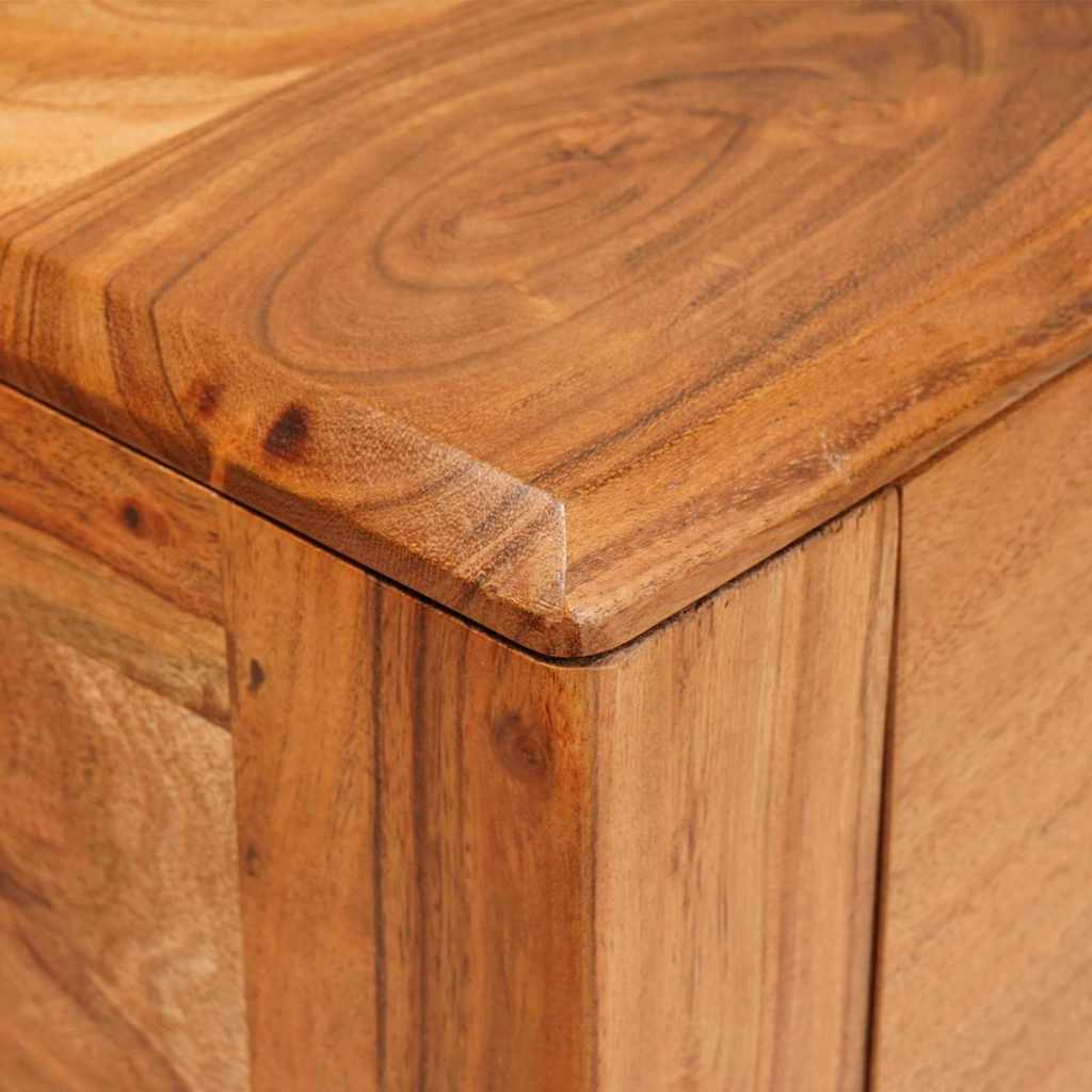 Konsolentisch Braun 110 x 30 x 80 cm Massivholz Akazie