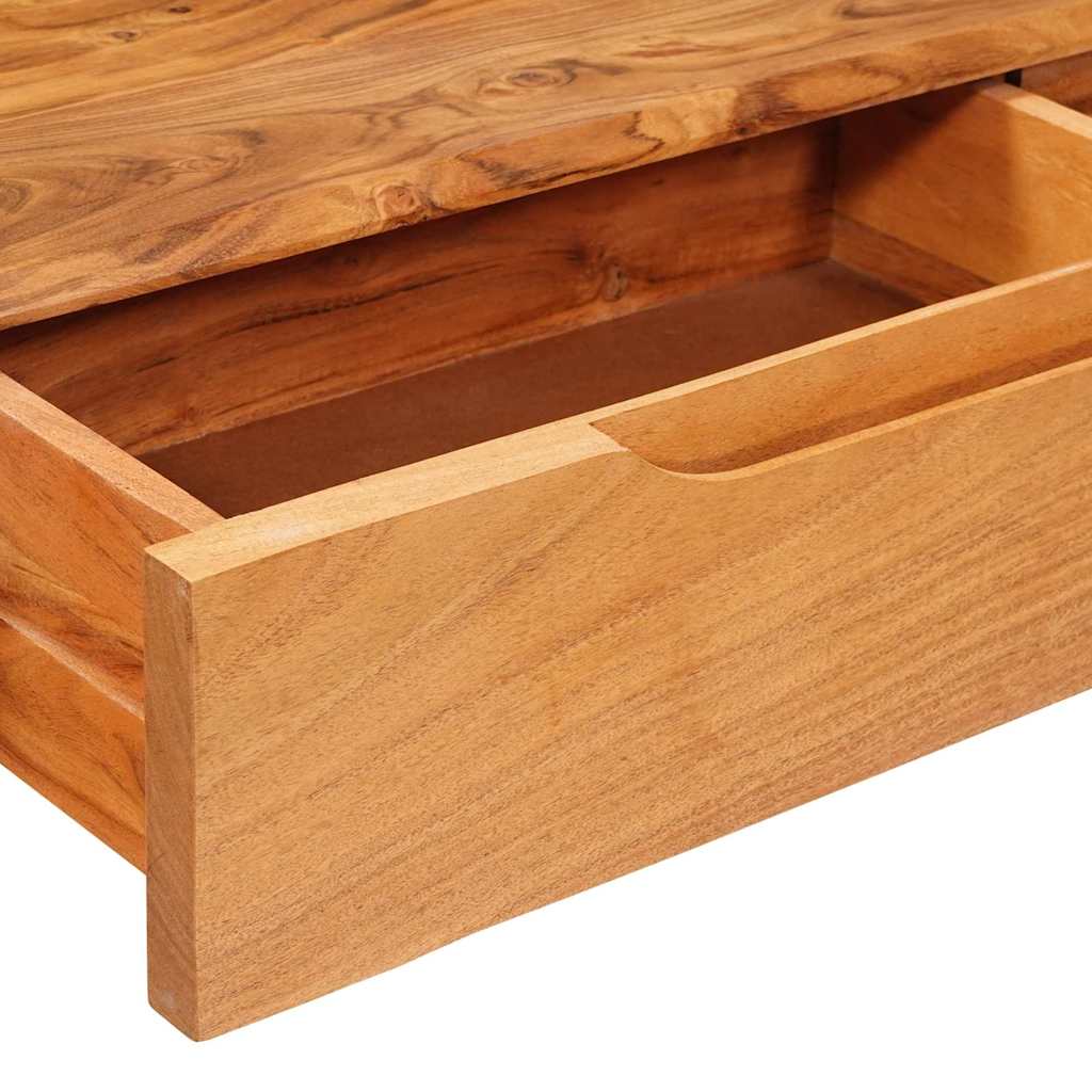 Konsolentisch Braun 110 x 30 x 80 cm Massivholz Akazie