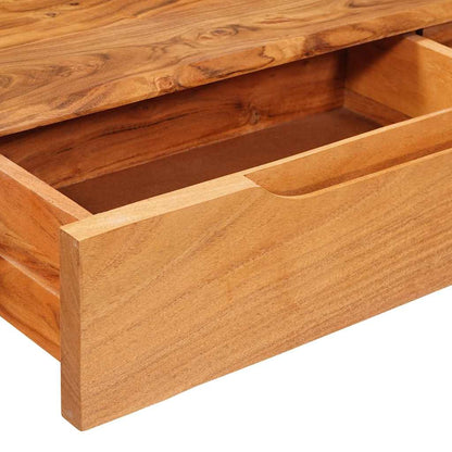 Konsolentisch Braun 110 x 30 x 80 cm Massivholz Akazie