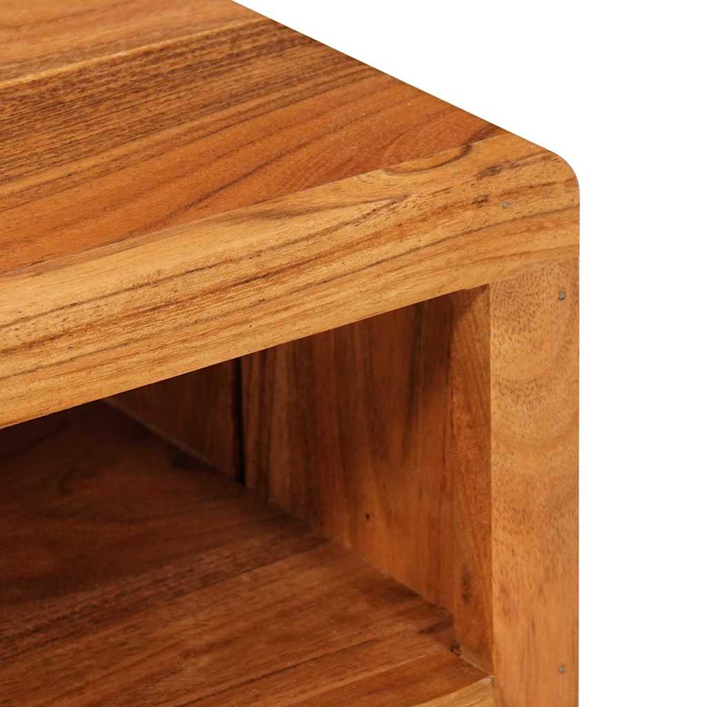 TV-Schränk mit Regal Braun 110 x 30 x 40 cm Massivholz Akazie