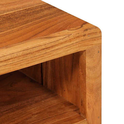 TV-Schränk mit Regal Braun 110 x 30 x 40 cm Massivholz Akazie