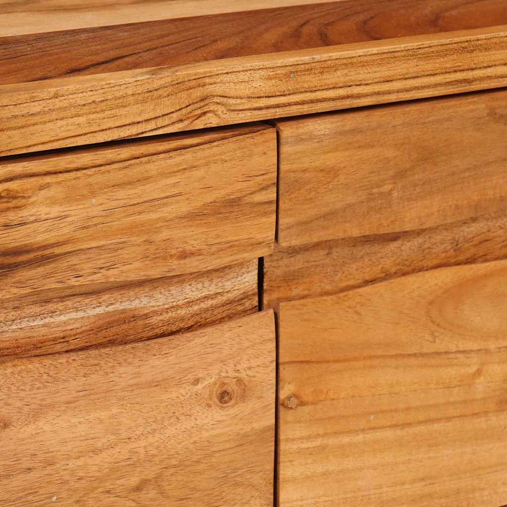 TV-Schränk mit Regal Braun 110 x 30 x 40 cm Massivholz Akazie