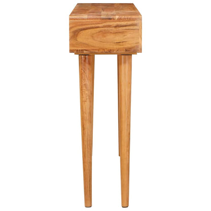 Konsolentisch Braun 110 x 30 x 80 cm Massivholz Akazie